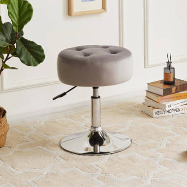 Hashtag Home Leiser Iron Vanity Stool Reviews Wayfair